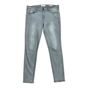 FRAME  Le Garcon Skinny Cheyenne Light Wash Mid Rise Denim Women's 31 Jeans Gray